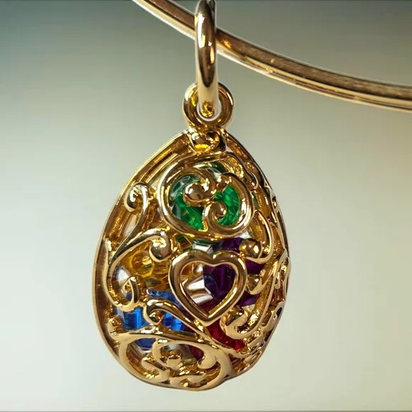 Joan Rivers Royal Regal Egg Gold Plated Torque Necklace - Picture 3 of 5